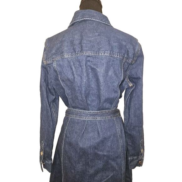 NWT! Tommy Hilfiger Belted Midi Denim Dress Size 8 - Picture 9 of 14